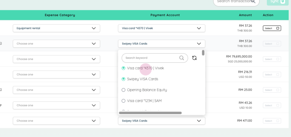 Linking to dedicated ledger